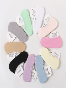 10pairs Plain Invisible Socks