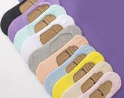 10pairs Solid Invisible Socks