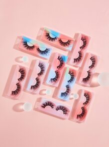 10pairs Volumized False Eyelashes