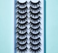 10pairs Volumized False Eyelashes