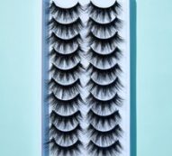 10pairs Volumized False Eyelashes