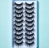 10pairs Volumized False Eyelashes