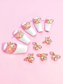 10pcs Bowknot Design Nail Art Decoration