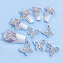 10pcs Butterfly Shaped Nail Art Decoration