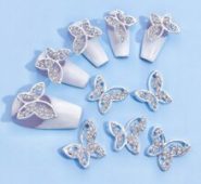 10pcs Butterfly Shaped Nail Art Decoration