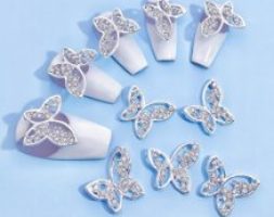 10pcs Butterfly Shaped Nail Art Decoration