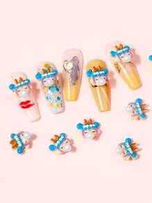 10pcs Cartoon Girl Nail Art Decoration