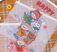 10pcs Cartoon Graphic Random File Bag