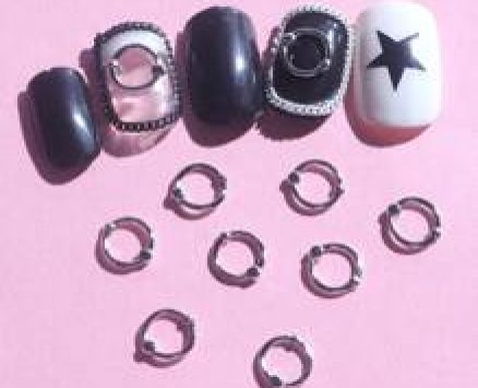 10pcs Circle Shaped Nail Art Decoration