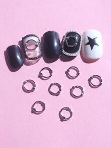 10pcs Circle Shaped Nail Art Decoration