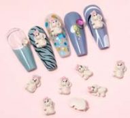 10pcs Dog Nail Art Decoration