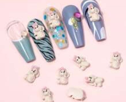 10pcs Dog Nail Art Decoration