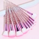 10pcs Glitter Makeup Brush Set