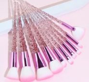 10pcs Glitter Makeup Brush Set