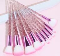 10pcs Glitter Makeup Brush Set