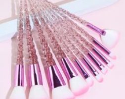 10pcs Glitter Makeup Brush Set