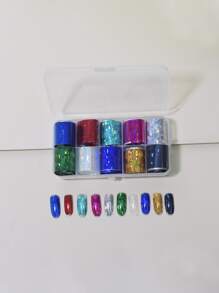 10pcs Laser Nail Art Sticker