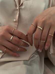 10pcs Minimalist Ring