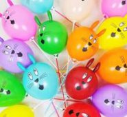 10pcs Random Color Rabbit Balloon
