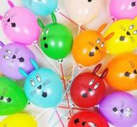 10pcs Random Color Rabbit Balloon