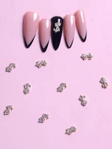 10pcs Rhinestone Dollar Nail Art Decoration