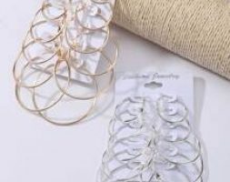 12pairs Simple Hoop Earrings