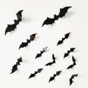 12pcs 3D Halloween Bat Shaped Wall Sticker