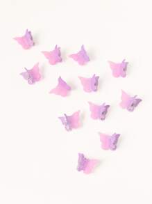 12pcs Butterfly Decor Hair Claw