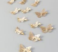 12pcs Butterfly Decor Hair Clip