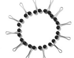 12pcs Faux Pearl Decor Scarf Clip