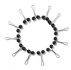 12pcs Faux Pearl Decor Scarf Clip