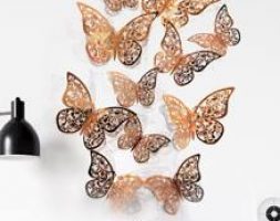 12pcs Hollow Butterfly Wall Sticker