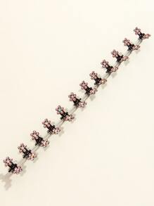 12pcs Rhinestone Decor Hair Claw