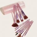 12pcs Soft Makeup Brush With Glitter Brush Case