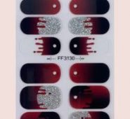 14pcs Halloween Nail Art Sticker & 1pc Nail File