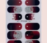 14pcs Halloween Nail Art Sticker & 1pc Nail File