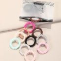 16pcs Simple Telephone Line Hair Tie