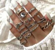 16pcs Yin & Yang Design Ring