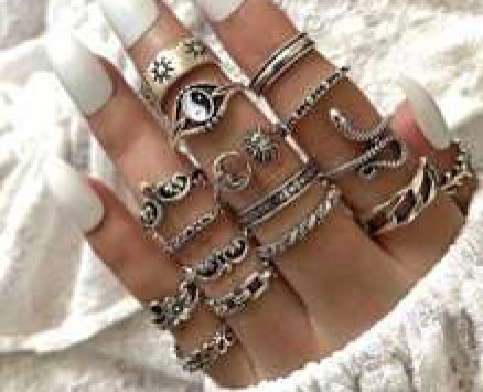 16pcs Yin & Yang Design Ring