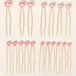 18pcs Faux Pearl Decor Hair Pin