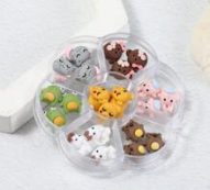 1box Cartoon Animal Nail Art Decoration