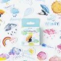 1box Cartoon Weather Sticker