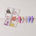 1box Flower Shaped Nail Art Decoration