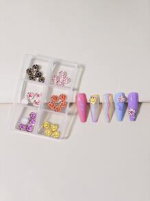 1box Flower Shaped Nail Art Decoration