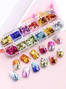 1box Geometric Nail Art Sequin