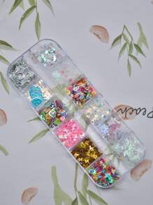 1box Mixed Pattern Glitter Nail Art Decoration