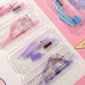 1box Random Color Ruler & Compass Set