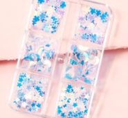 1box Star & Moon Shaped Sequin Nail Art Decoration