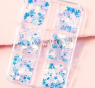 1box Star & Moon Shaped Sequin Nail Art Decoration