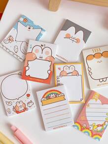 1pack Cartoon Graphic Random Sticky Note